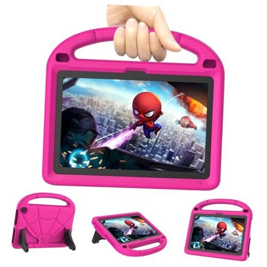 Fire HD 8 & HD 8 Plus Tablet Case for Kids (12/10th Generation, 2022/2020 Rose