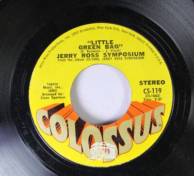 Rock 45 Jerry Ross Symposium - Little Green Bag / Let Me Love You One More Time