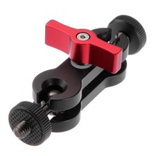 Supporto morsetto braccio magico testa a sfera doppia 360° per monitor cam DSLR