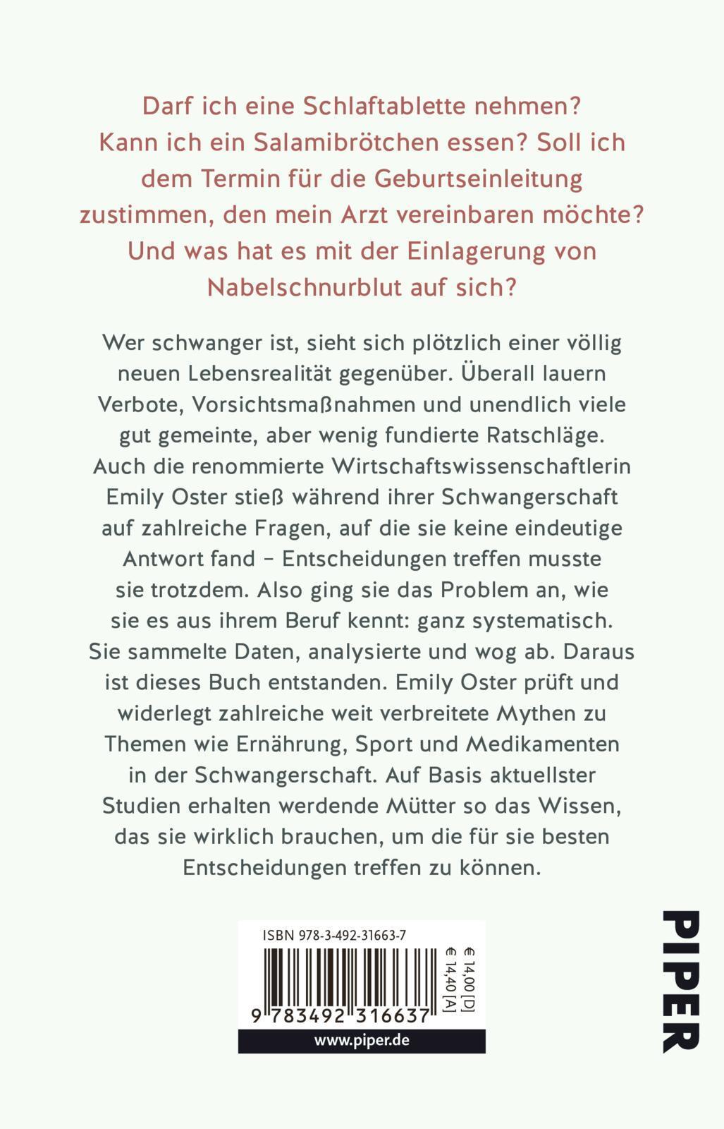 Thumbnail - Das Einzig Wahre Schwangerschafts-handbuch, Emily Oster