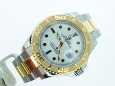 Rolex Yacht Master Mens 18k Yellow Gold & Stainless Steel Watch White Dial 16623 4