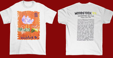 1994 Woodstock Gift Fans Cotton Shirt White Two Sides