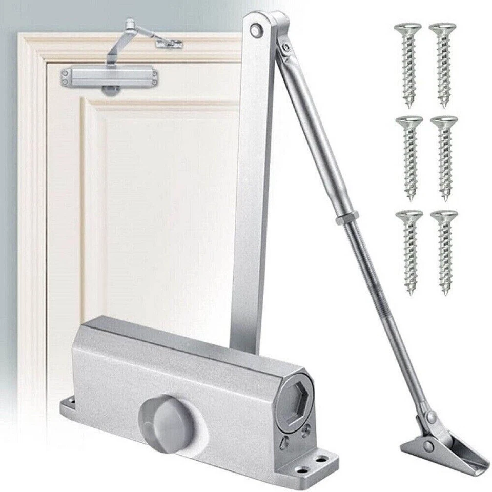 DOOR CLOSER Heavy Duty Automatic 45-65KG FIRE RATED Adjustable Self Closing - Image 2 of 4