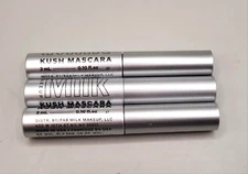 3 X MILK MAKEUP KUSH HIGH VOLUME BLACK MASCARA TRAVEL SIZE 3ML/0.1OZ*3
