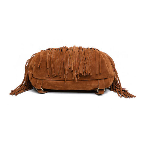 Tan Fringe Backpack Purse Southwestern Native Bohemian  display picture 2
