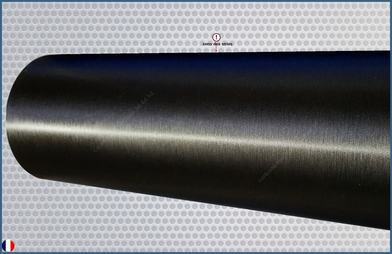 Film Vinyle Adhésif Alu Brossé Noir Thermoformable - Rouleau 130cm X 60cm, Pour Habillage Voiture Ou Décoration