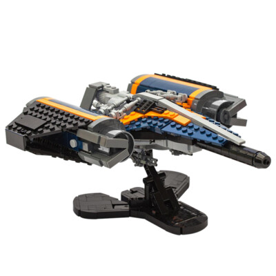 MOC: Jumpship Model with Display Stand from Video Game 1007 Pieces Good Quality