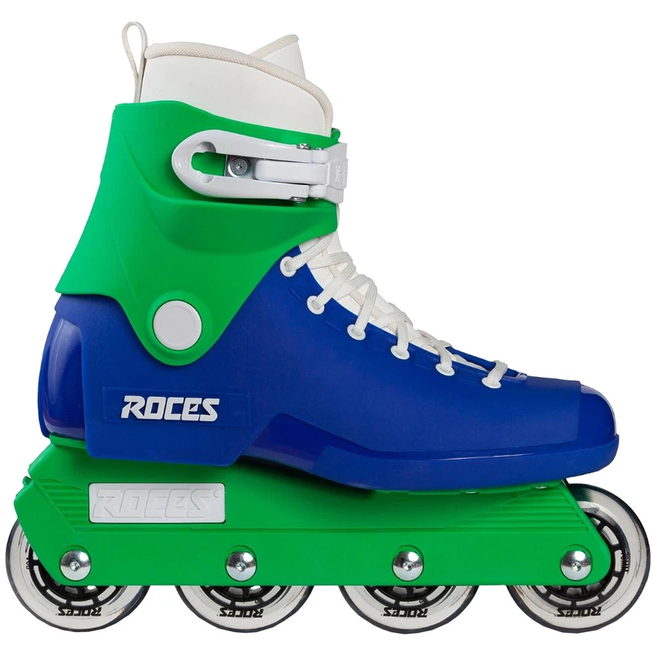 Roces 1992 Retroskates Inlineskates Inline-Skates Inliner Agressive Blau Grün