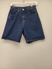 Shein Womens Shorts Blue Small Denim Bermuda Walking Hiking Midi Casual Ladies