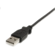 USB2HABM3RA 3 ft. 0.9 m Right Angle USB to Mini USB Cable - USB 2.0 A to Right