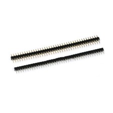 2.54mm 40Pin Male Female Round Pin Header Socket Single Row PCB Connector Strip