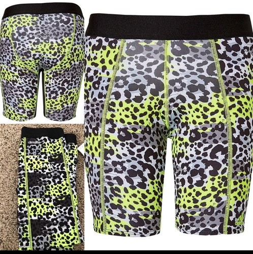 Girl's Youth Adidas Climalite Printed Slider Lightly Padded Tight Fit M Shorts - Picture 3 of 8