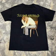 VTG Juliana Hatfield Only Everything Album Music Black All Size T-Shirt BT175