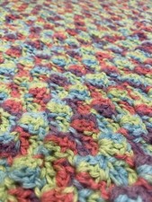 Handmade Crochet Rainbow Baby Blanket