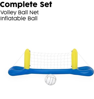 H2O Go Inflatable Floating Volleyball Set Water Game Swimming Includes Ball New