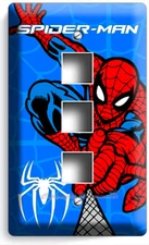 AMAZING SPIDERMAN LIGHT SWITCH OUTLET WALL PLATE BOYS BEDROOM GAME ROOM HD DECOR