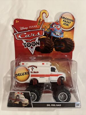 Disney Pixar Cars Toon Dr. Feel Bad Monster Truck Mater Deluxe