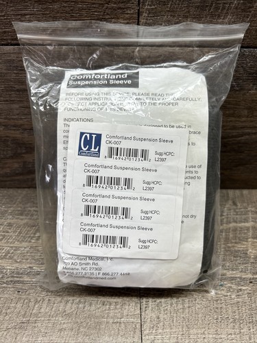 Comfortland Suspension Sleeve Wrap for Knee Braces Universal Black Brand New - Picture 5 of 5