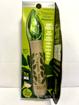 PHYSICIANS FORMULA - Ultra Black Organic Wear 100% Natural Origin Mascara 0.26oz