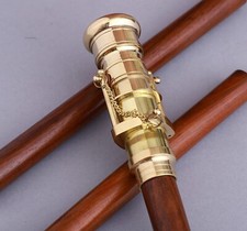Antique Victorian Telescope/Spyglass Brass Handle Walking Stick Cane Unisex Gift