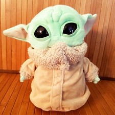 Star Wars Mattel 9" Baby Yoda Grogu Mandalorian The Child Plush Stuffed Animal