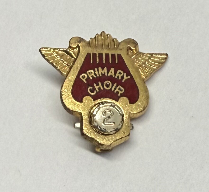 Primary Choir Wings Singing Music Lapel Pin (P23)