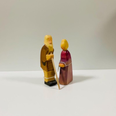 Old Ostheimer Vintage Grandfather and Grandmother New from Japan Excellent item