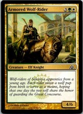 Armored Wolf-Rider Magic The Gathering Dragon's Maze Card Mint X1