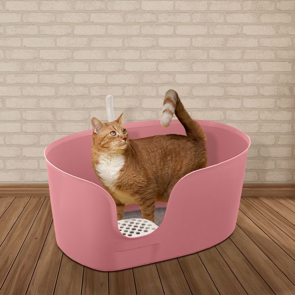 PAW TRAX High Wall Cat Litter Box, XLarge Salmon Pink eBay