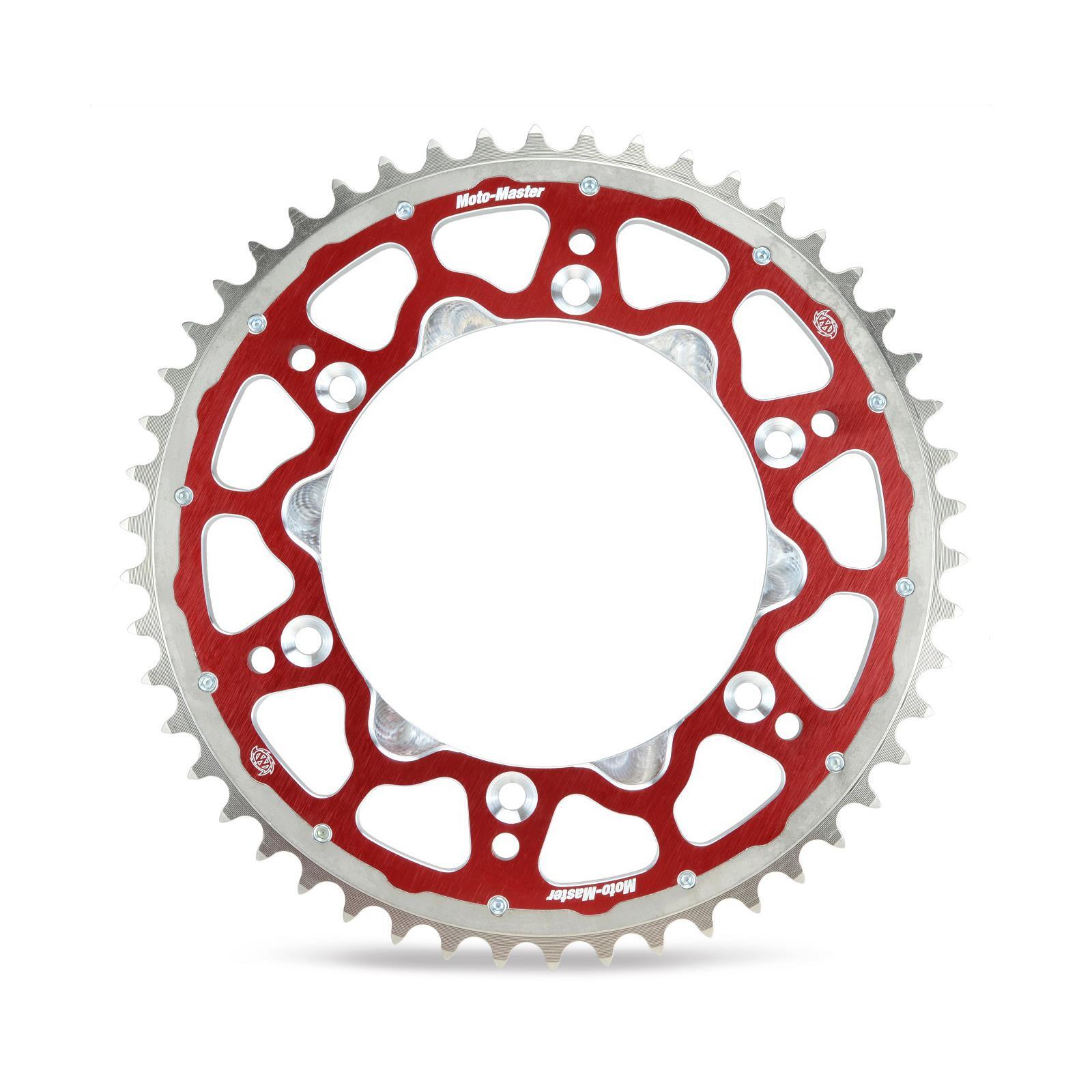 Moto-Master Fusion Dual Ring Rear Sprocket (Red - 520-50T) - Honda