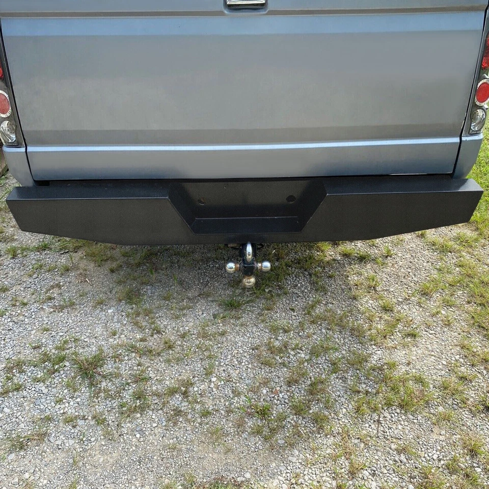 Full Size Steel Rear Bumper For 1973-1997 Ford F150 F250 F350 Foto 3 de 4