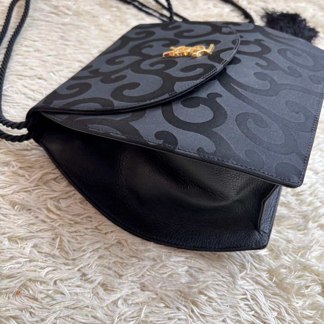 Borsa a tracolla Yves Saint Laurent nappa tracolla nylon pelle usata ex+ originale JPN