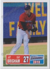 2018 Jacksonville Jumbo Shrimp Jeff Brigham RC Rookie Miami Marlins