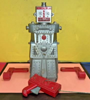 VTG 1950s Ideal Toys Robert The Robot - NOT WORKING - MISSING PARTS - AS IS