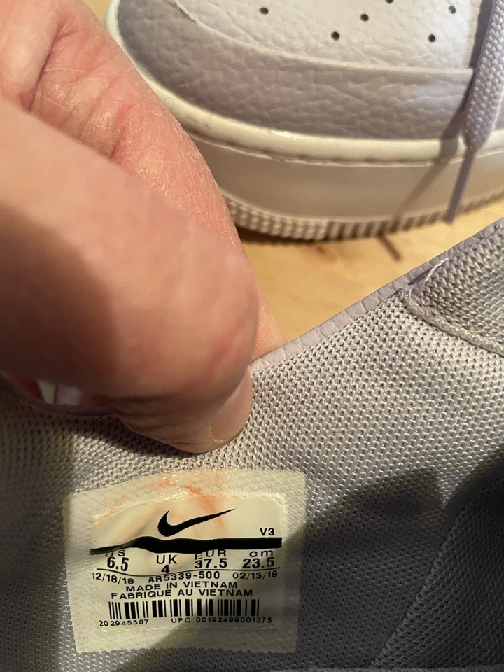 Nike Air Force 1 Sage púrpura bajo oxígeno con Foto 4 de 4