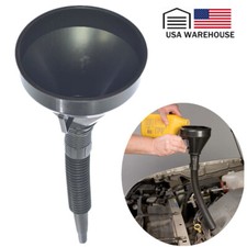 Hose Plastic Oil Funnel with Strainer for Car Truck Boat Engine Gasoline Change