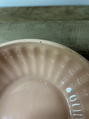 Vintage Cookson C P Pottery Pink Ceramic Ribbed Bowl Planter USA 8306 USA - Picture 4 of 4