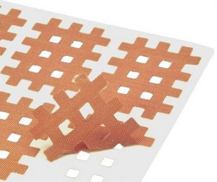 Kinesiologie Crosstape/Physiotape 8 Stück Kopfschmerzen flesh