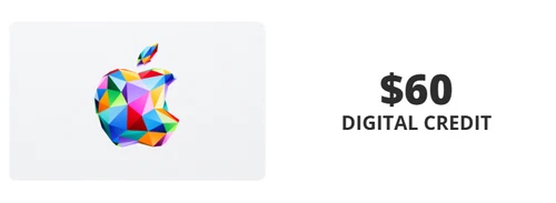 Apple $60 App Store and iTunes Gift Card