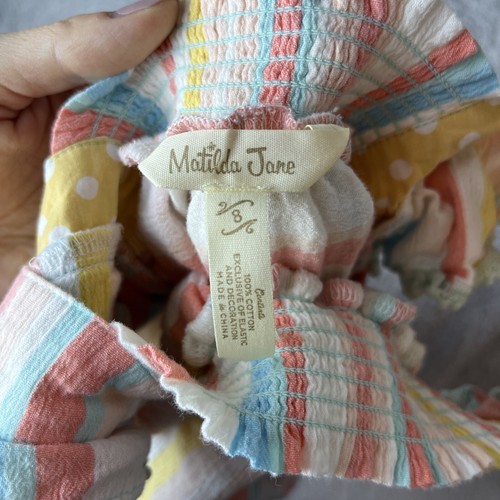Matilda Jane Dream Chasers Carnival Ride Tunic Size 8-Girl- Pink Blue Yellow - Picture 4 of 4