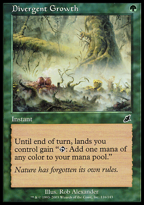 Magic the Gathering MTG Divergent Growth (116) Scourge   LP