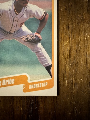 1990 Fleer Jose Uribe *RARE* DOB Error Card - Picture 6 of 10