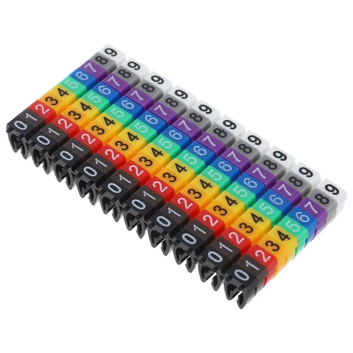  100 Pcs Drahtnummer -Tags Kabelbindungen Etiketten Kordeletikett
