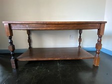 OLD SOLID WOOD COFFEE TABLE SUITABLE FOR RESTORATION/UPCYCLING PROJECT.