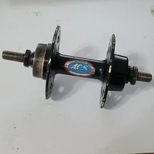 old school NOS rear ACS high flange bmx  bike hub axle 28 hole dust shields