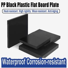 PP Polypropylene Black Plastic Flat Board Plate PVC Engineering Sheet Thick 10mm