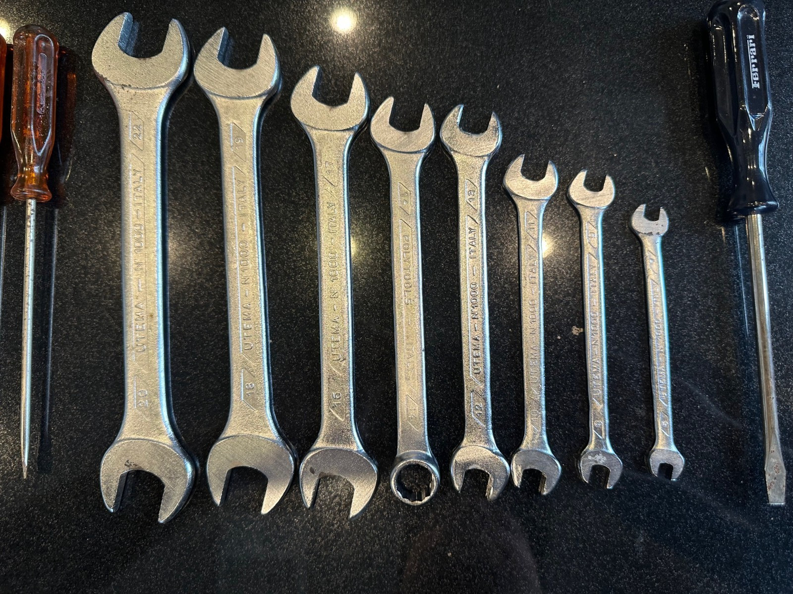 Ferrari 208, 308, 328,,412, 512, Testarossa, Factory Tool Kit, Used P/N 123254