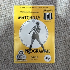 BATH CITY v ENFIELD  GM VAUXHALL CONFERENCE  1987 - 88