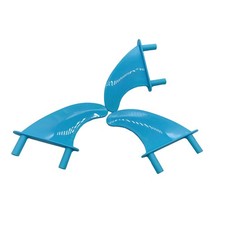 Set di pinne per tavola da surf soft top 3 pezzi per tavola morbida paddle tavole da surf