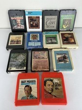 Vintage 8 Track Tape Lot Johnny Cash Marty Ro...